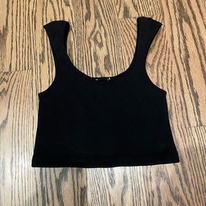 Cotton On Black Sweetheart Neckline Seamless Tank